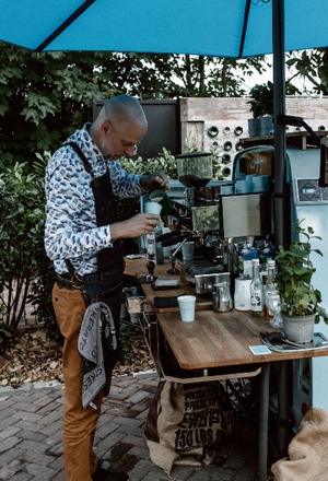 Dafeine coffee mobiele barista eindhoven Koffie op locatie